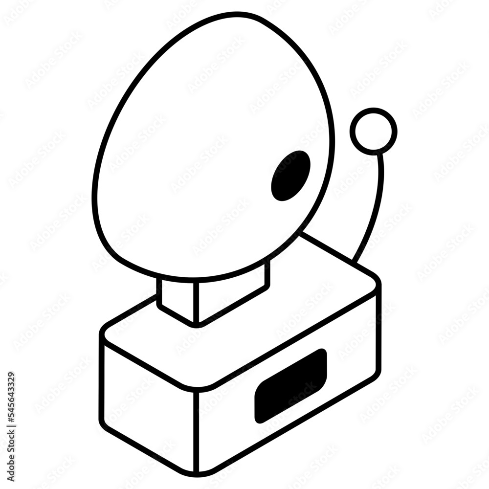 Editable design icon of school bell Editable design icon of school bell