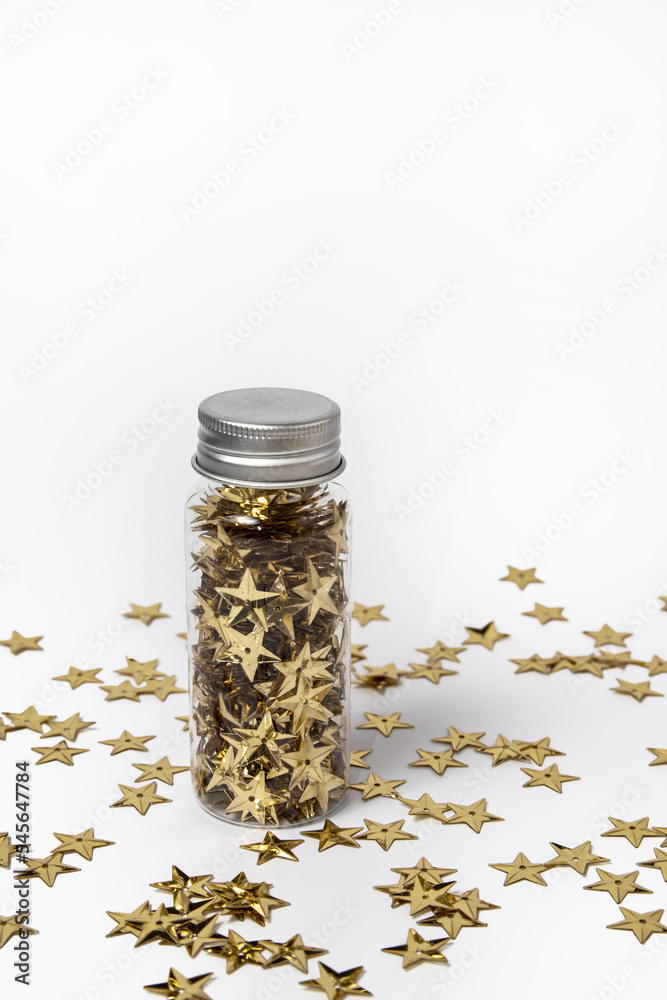Golden stars in a jar Golden stars in a jar