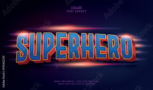 superhero editable text effect style cinematic