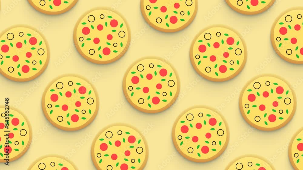 pizza slices loop animation pizza slices loop animation