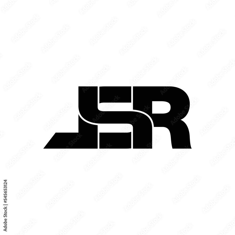 LSR letter monogram logo design vector