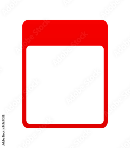 Czerwona tabela ramka