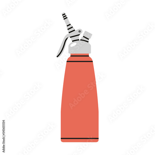 Photos Poster with a soda siphon - bartender tool for cooking