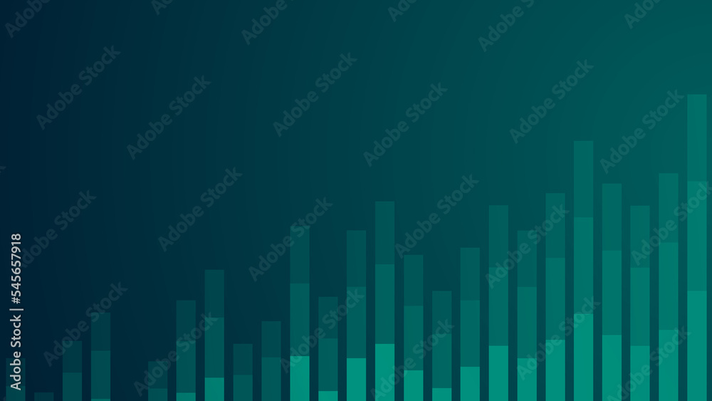 Abstract graph chart of stock market trade background.