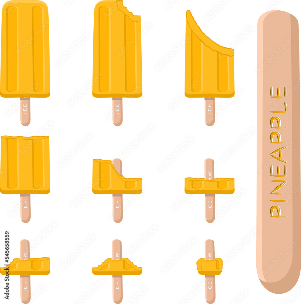Big set various sweet tasty natural ice cream Big set various sweet tasty natural ice cream