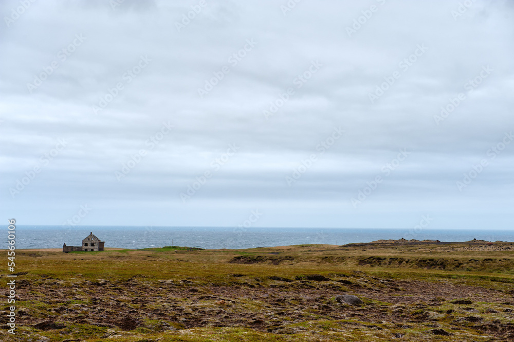 Landscape in western Iceland on the peninsula of Snaefellsnes