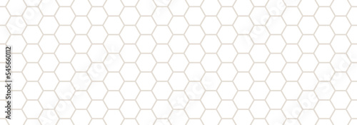White hexagon on light grey backgrounds. Abstract pattern football. Abstract tortoiseshell. Abstract honeycomb. Minimal style