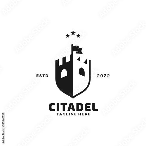 Castle Logo Design Vector Illustration Template Idea