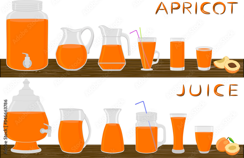 Big kit different types glassware with bewerage