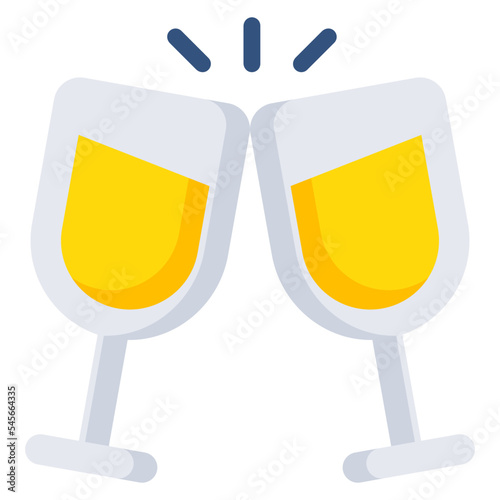 Editable design icon of cheers