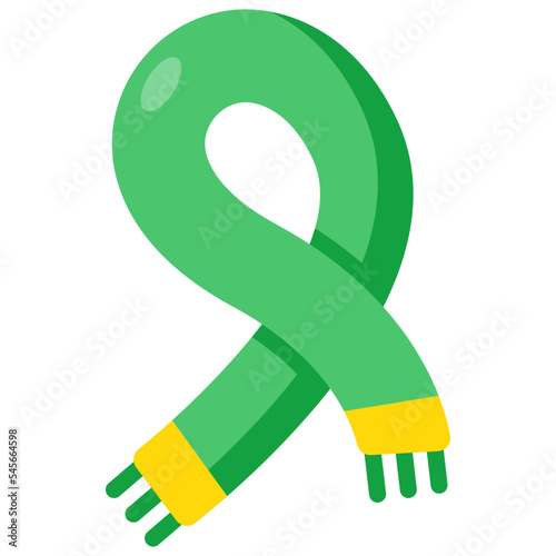 Premium download icon of wool muffler 