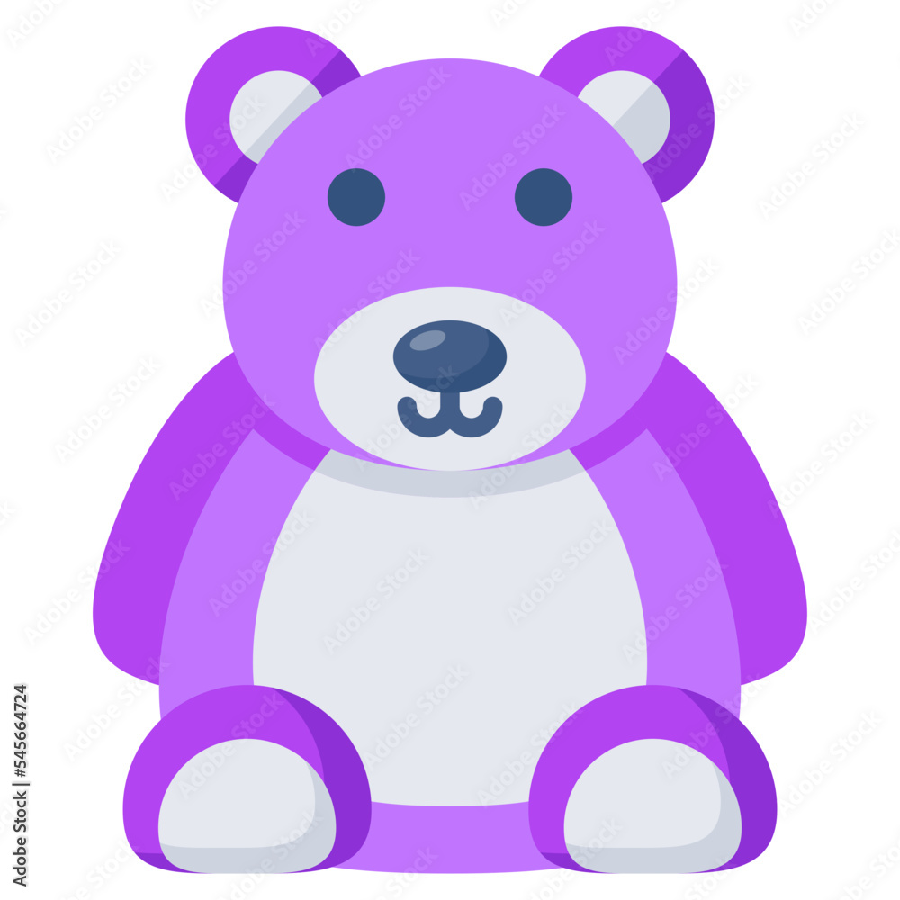 Naklejka premium Modern design icon of teddy bear