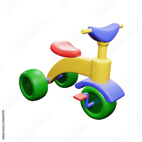 Obraz na płótnie PNG 3d rendering of tricycle for your content asset needs w salonie