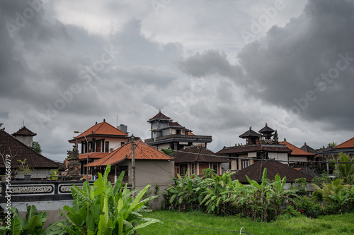 Bali Island houses  traditional architecture of Bali Island s houses in Ubud Province