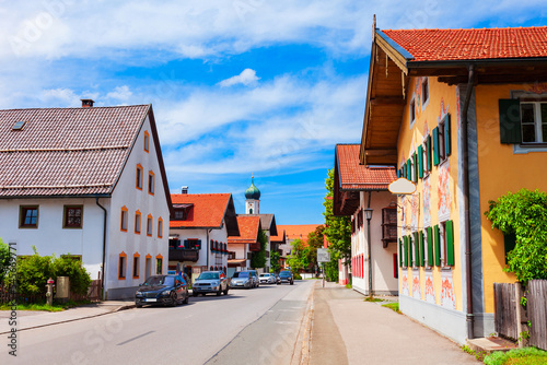 Beauty houses with luftlmalerei painting, Oberammergau