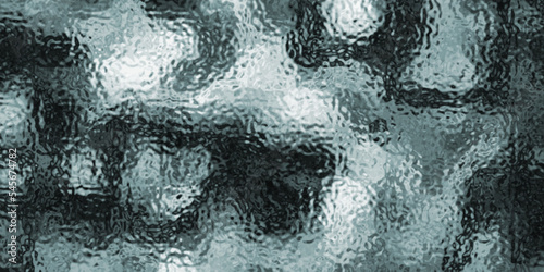 Transparent glass window with drops of water.Frosted glass texture.Blue glass texture background.Light matte surface. Frosted plastic. Vector illustration background.><