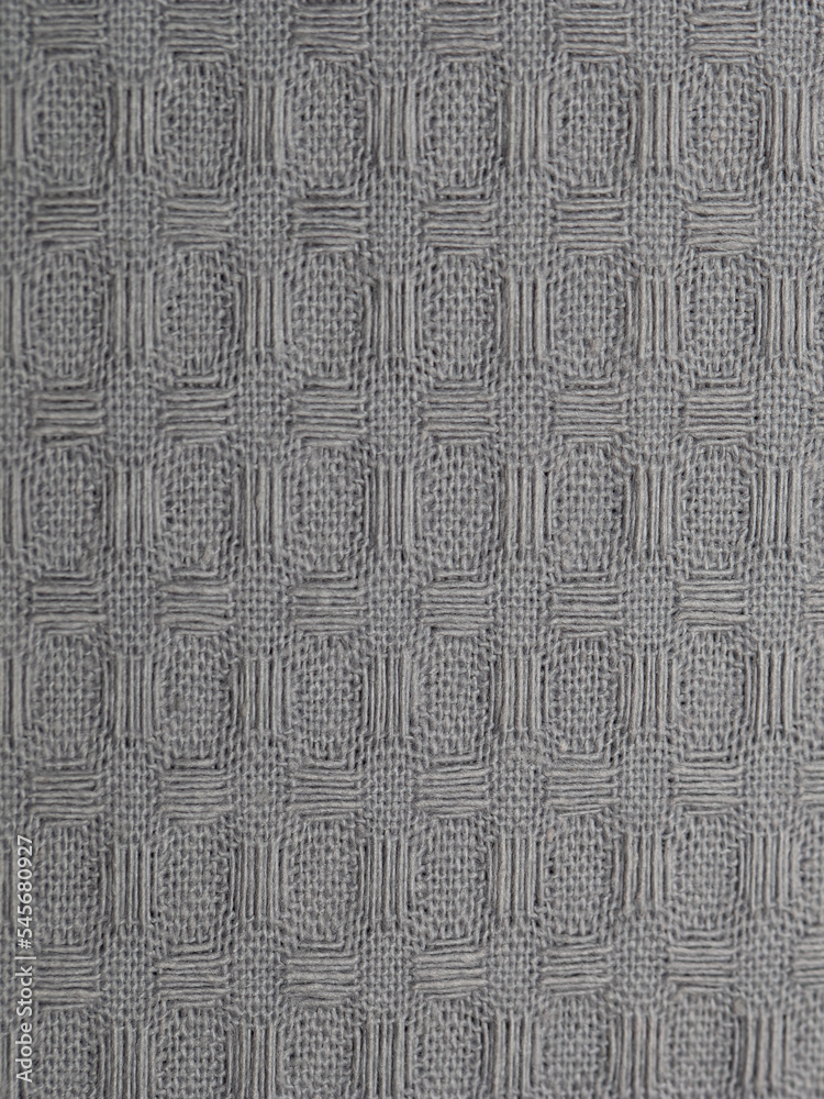 Fototapeta premium cotton fabric of different colors, waffle towel without pattern, macro