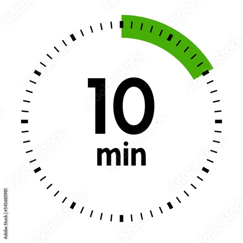 10 minutes,concept of time,timer,clock illustration,vector.