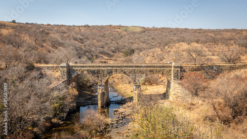 Spekboom Bridge in Mpumalanga, South Africa, built by Italians, over the Spekboom River, near Lydenburg. photo