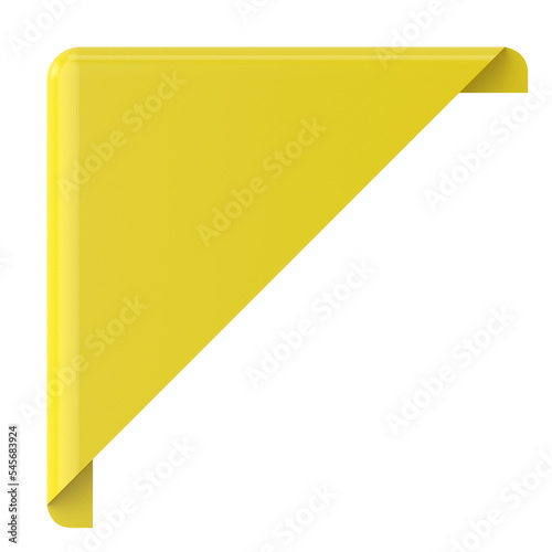 Free Download Corner tag. Corner label. 3D illustration. - GFXLoad