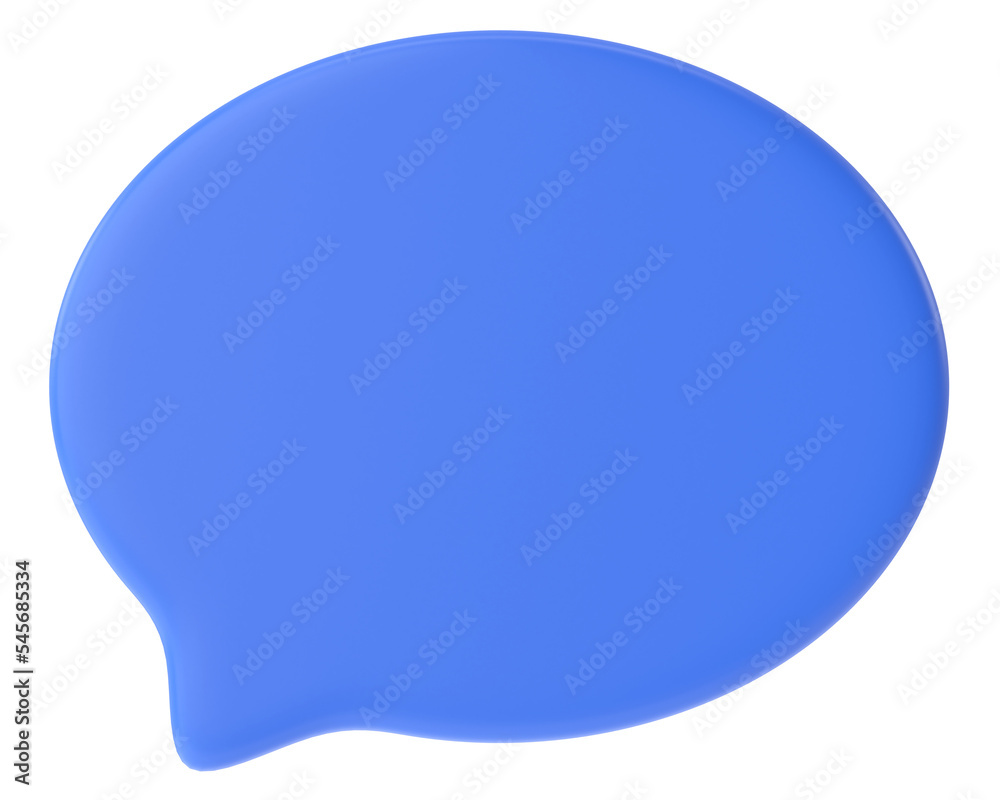 Speech bubble. Speech balloon. Text box. 3D illustration. Speech bubble. Speech balloon. Text box. 3D illustration.