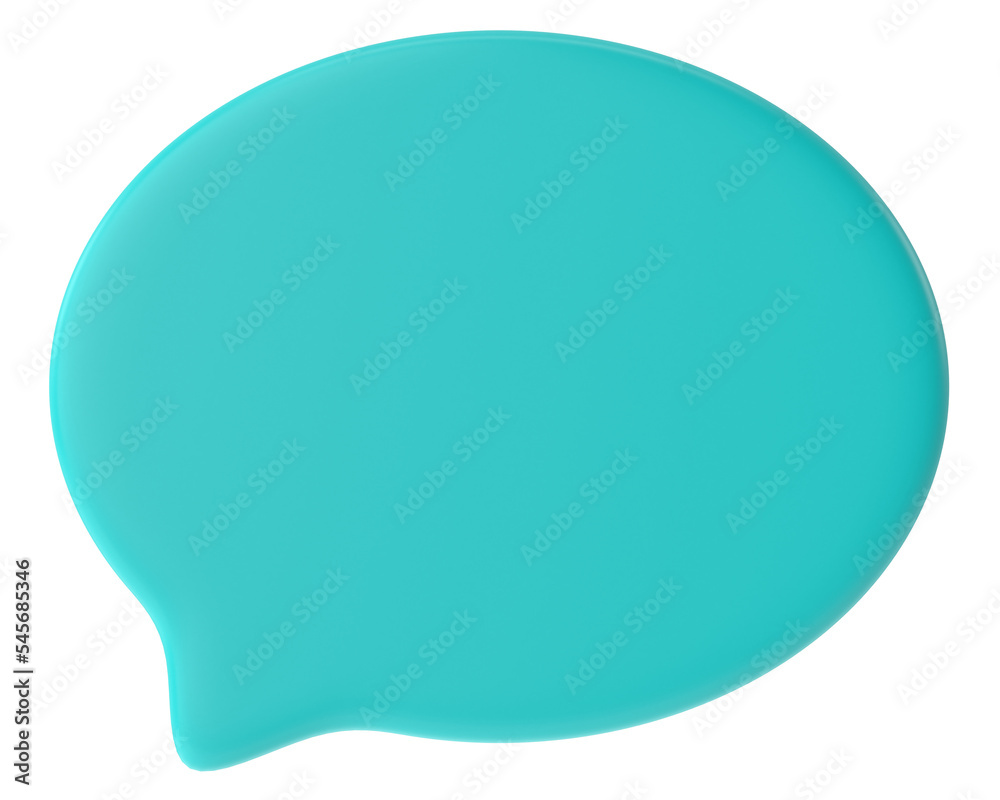 Speech bubble. Speech balloon. Text box. 3D illustration. Speech bubble. Speech balloon. Text box. 3D illustration.