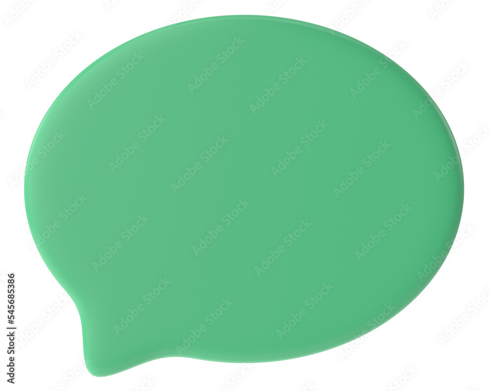 Speech bubble. Speech balloon. Text box. 3D illustration. Speech bubble. Speech balloon. Text box. 3D illustration.
