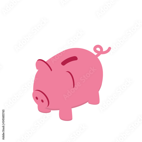 saving plan expense with piggy bank