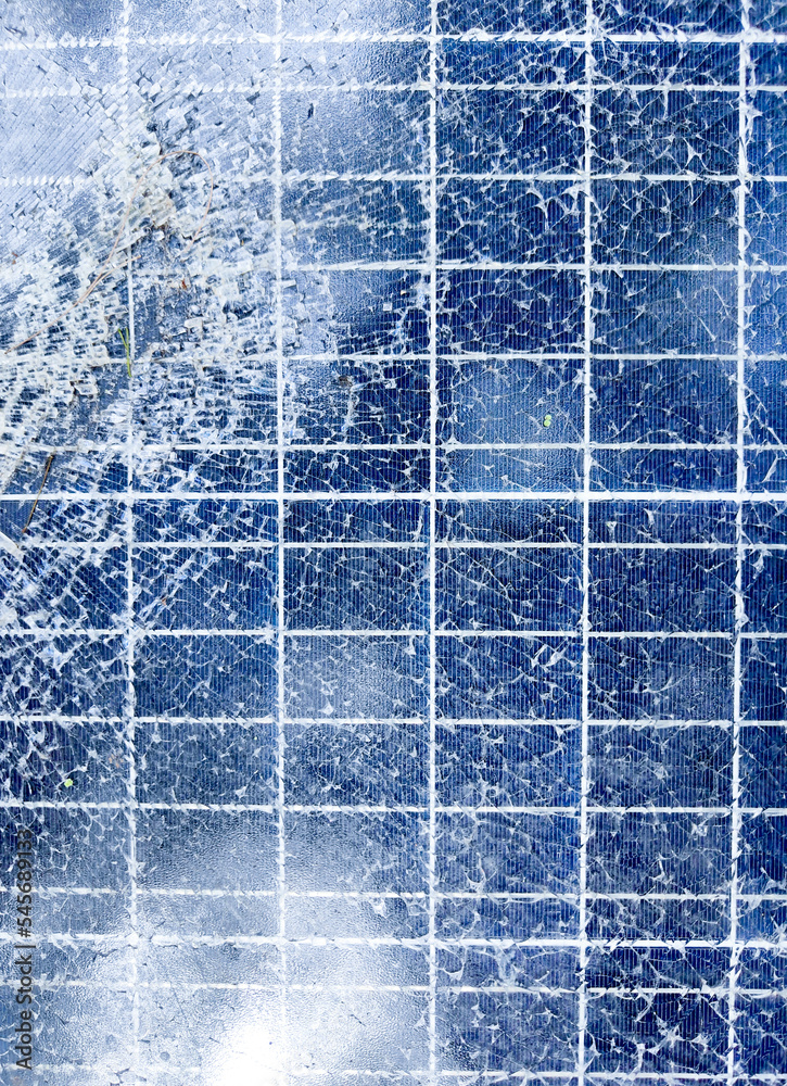 Texture of broken destroyed solar panel on the ground. Texture of broken destroyed solar panel on the ground.