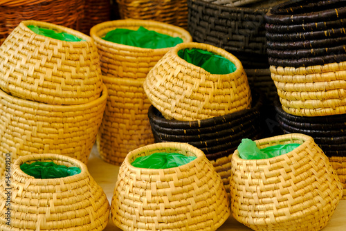 Jute Rope Bag  Basket  Natural Jute Coaster  Cozy crocheted basket of jute. Eco-friendly interior accessories woven from organic materials.