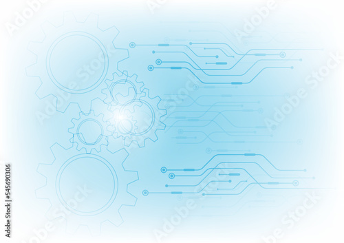 Abstract Technology Communication Concept Vector Background white gray with various technology elements high-tech communication concept innovation background