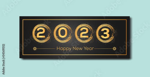 Cover photo design for happy new year 2023, Cover photo design, Cover photo template,