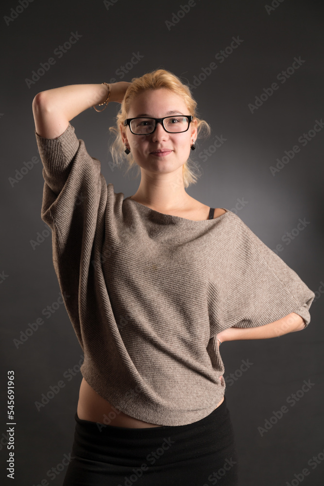 girl in a sweater girl in a sweater