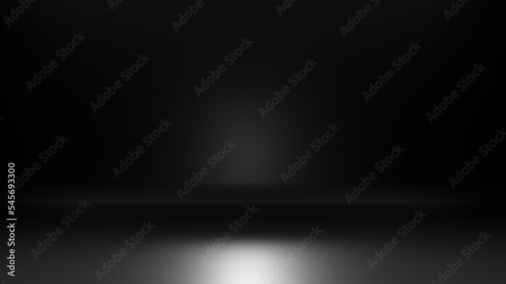 3D rendering. Black dark and gray background 3D rendering. Black dark and gray background