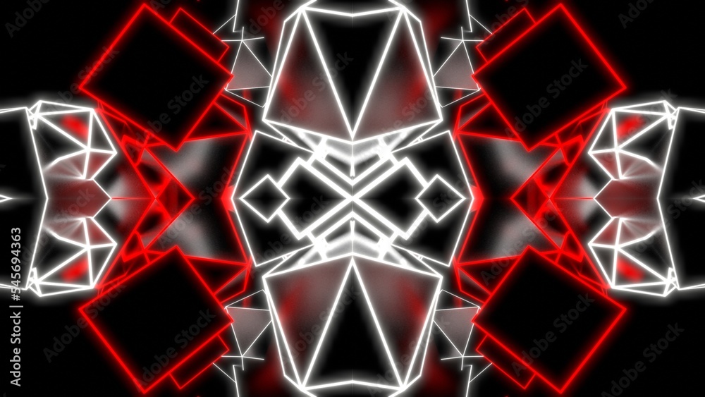 Naklejka premium VJ 線対象 シームレス ナイトクラブ 赤 黒 白 [別Verあり]