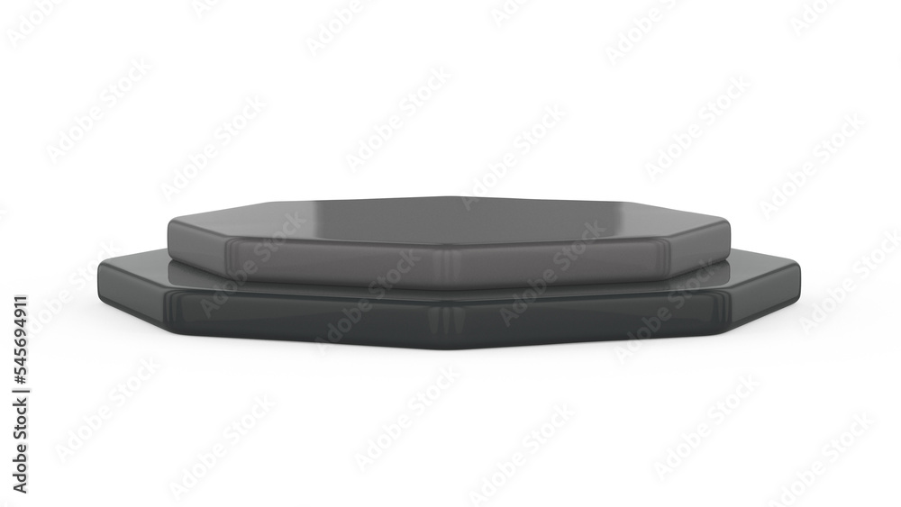 3D Round Podium for Product Display Isolated