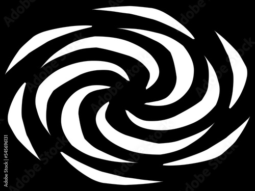 vector illustration of an abstract swirl pentagon image © Linggakun