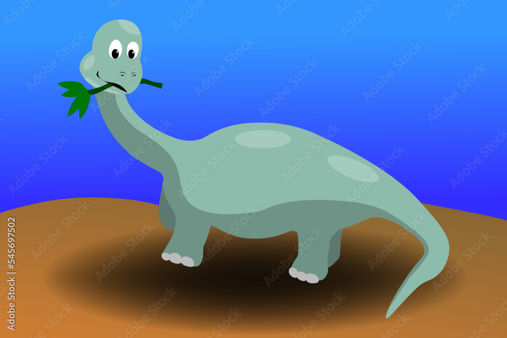 Fototapeta premium tyrannosaurus dinosaur illustration. cute cartoon.