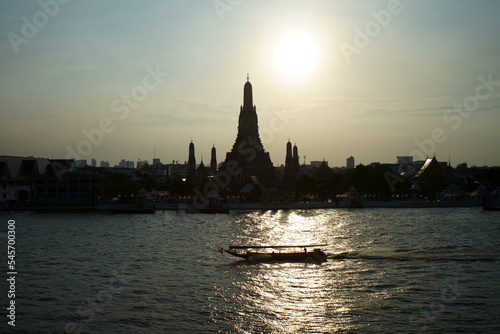 Wat Arun Temple .This location is famous place and destination of Thailand near Chaophraya riverside. Bangkok ,Thailand