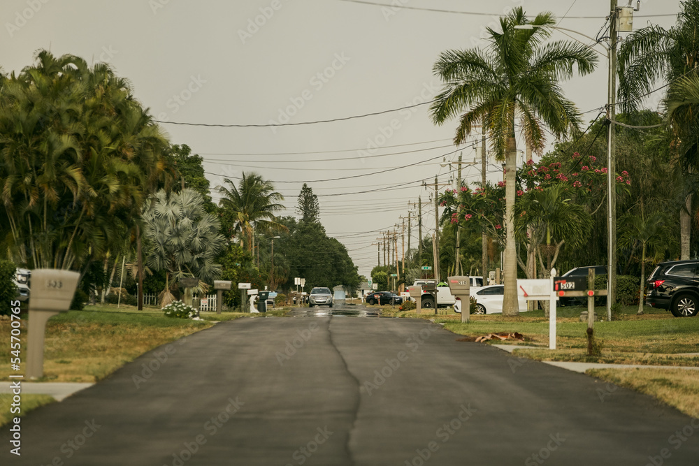 Strassen von Cape Coral, Florida, USA