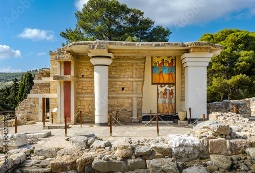 Knossos palace. Crete, Greece. photo
