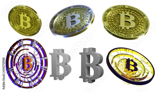 Bitcoin icons set. Bitcoin ...