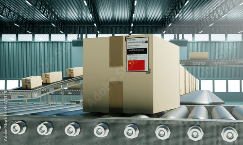 Photography Box with China flag