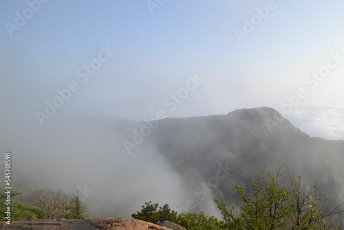 Morning Scenery of Mount Taishan photo
