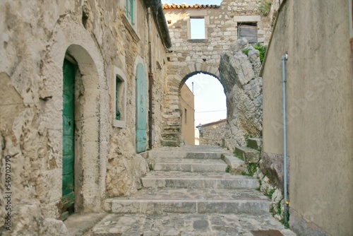 The Italian village of Bagnoli del Trigno. photo