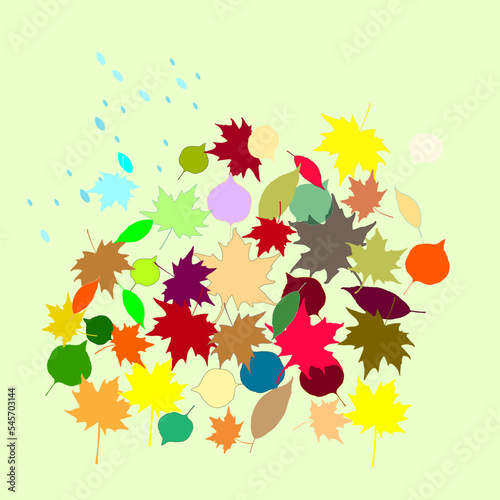 autumn leaves colorful vector autumn season sunny