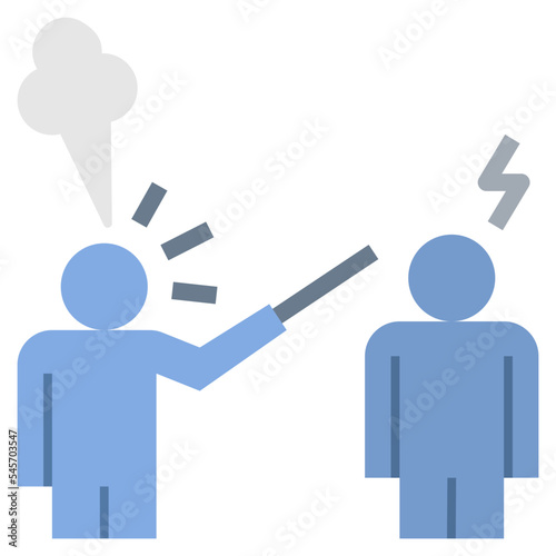 abuse flat style icon