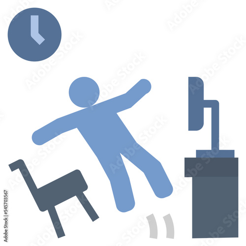 accident flat style icon