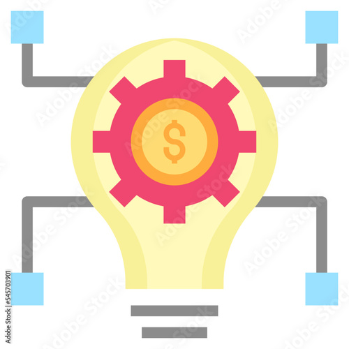 arose flat style icon