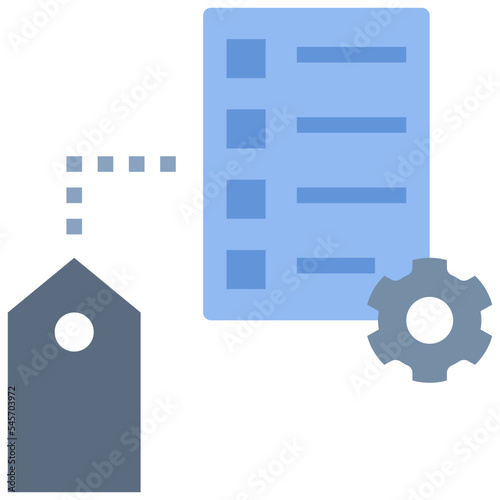 attribute flat style icon